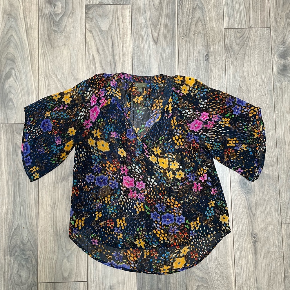 Vibrant Silk blouse By Fei, an Anthropologie brand